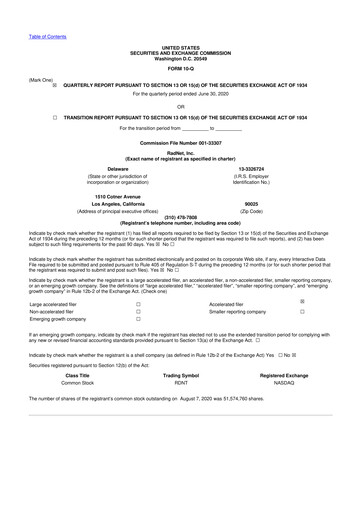 Thumbnail RadNet 10-Q Quarterly Report FY2020 