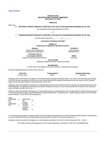 Thumbnail RadNet 10-Q Quarterly Report FY2021 