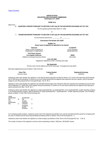 Thumbnail RadNet 10-Q Quarterly Report FY2023 
