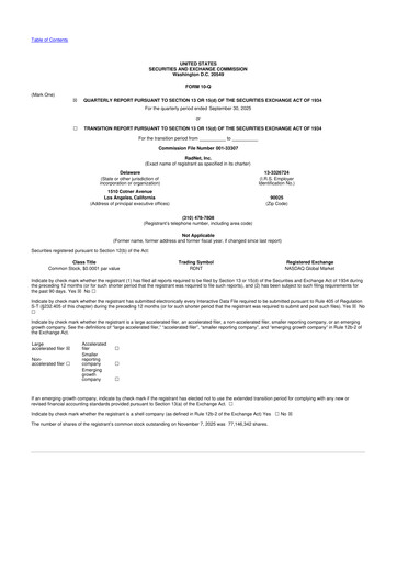Thumbnail RadNet 10-Q Quarterly Report FY2025 
