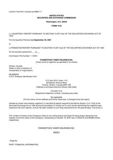 Thumbnail Oppenheimer Holdings
 10-Q Quarterly Report FY 