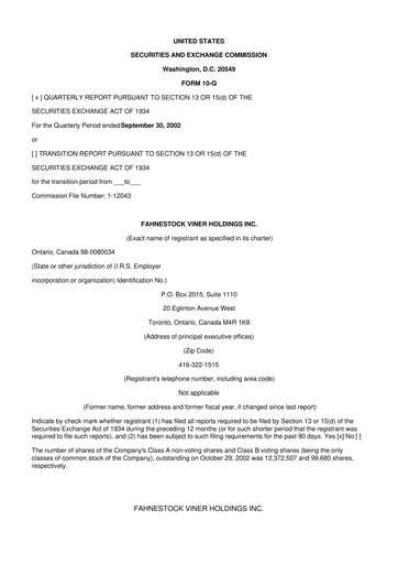 Thumbnail Oppenheimer Holdings
 10-Q Quarterly Report FY 