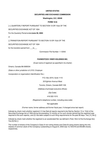 Thumbnail Oppenheimer Holdings
 10-Q Quarterly Report FY 