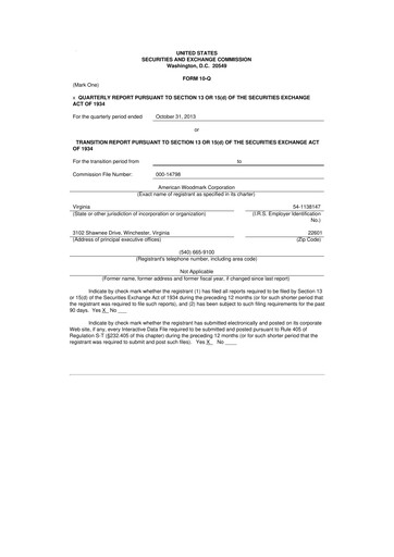 Thumbnail American Woodmark
 10-Q Quarterly Report FY2014 