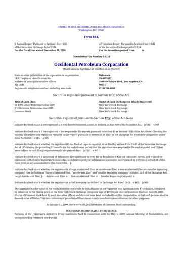 Vorschaubild Occidental Petroleum 10-K Jahresbericht 