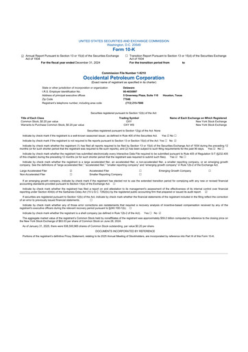 Vorschaubild Occidental Petroleum 10-K Jahresbericht 2024