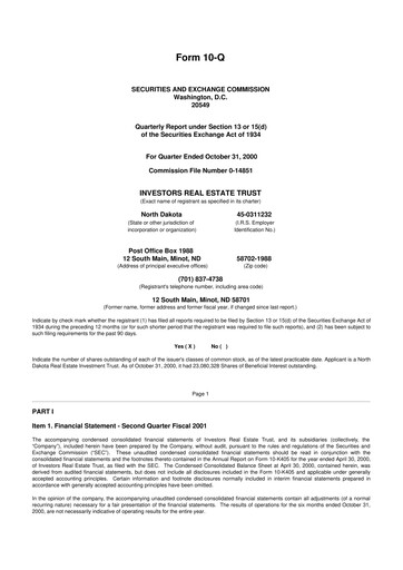 Thumbnail Centerspace 10-Q Quarterly Report FY 