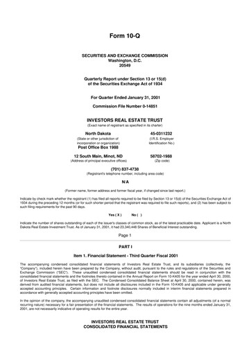 Thumbnail Centerspace 10-Q Quarterly Report FY 