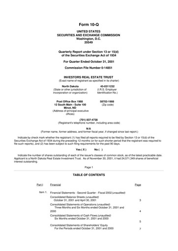 Thumbnail Centerspace 10-Q Quarterly Report FY 