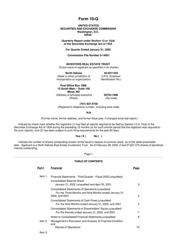 Thumbnail Centerspace 10-Q Quarterly Report FY 