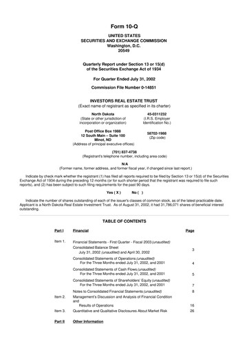 Thumbnail Centerspace 10-Q Quarterly Report FY 