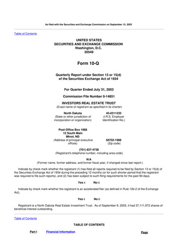 Thumbnail Centerspace 10-Q Quarterly Report FY 