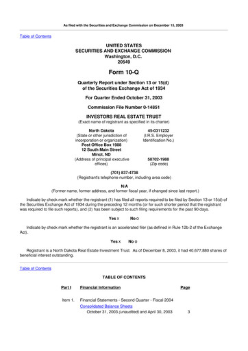 Thumbnail Centerspace 10-Q Quarterly Report FY 