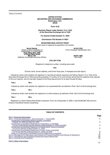 Thumbnail Centerspace 10-Q Quarterly Report FY 