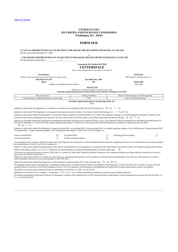 Thumbnail Centerspace 10-K Annual Report 2024