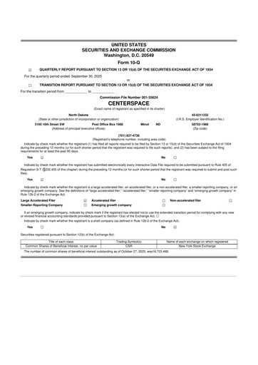 Thumbnail Centerspace 10-Q Quarterly Report FY2025 