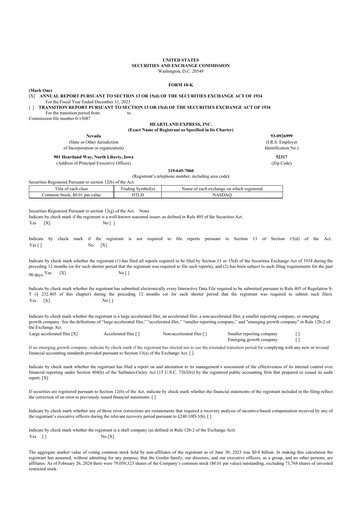 Thumbnail Heartland Express 10-K Annual Report 2023