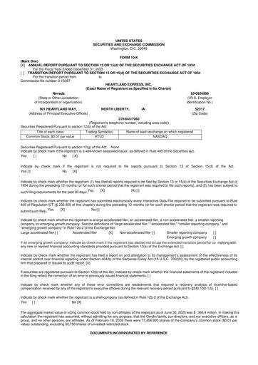 Thumbnail Heartland Express 10-K Annual Report 2025