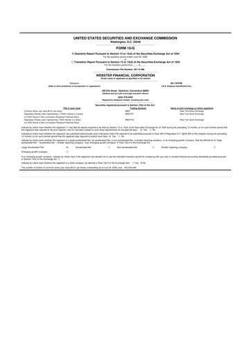 Thumbnail Webster Financial 10-Q Quarterly Report FY2026 