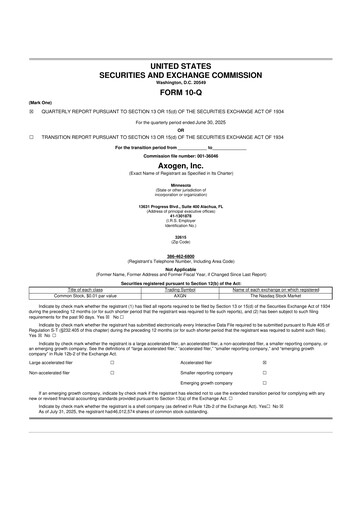 Thumbnail Axogen 10-Q Quarterly Report FY2025 