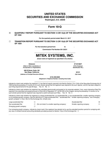 Thumbnail Mitek Systems
 10-Q Quarterly Report FY2017 
