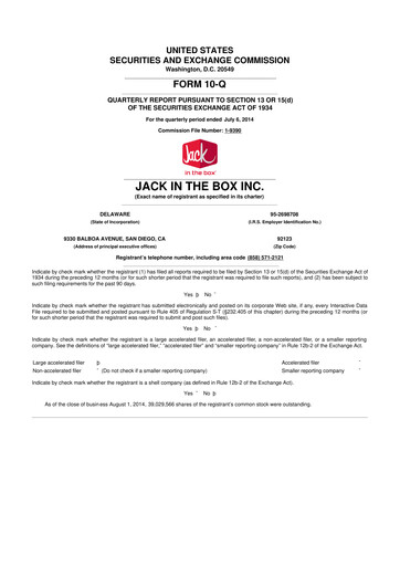 Thumbnail Jack in the Box
 10-Q Quarterly Report FY2014 