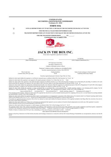 Thumbnail Jack in the Box
 10-K Annual Report 2024