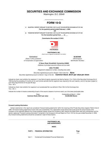 Thumbnail Photronics 10-Q Quarterly Report FY 