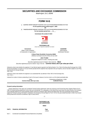 Thumbnail Photronics 10-Q Quarterly Report FY 