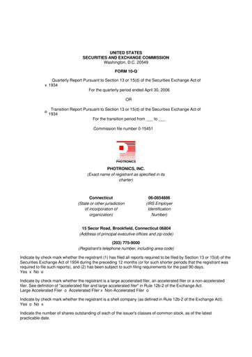 Thumbnail Photronics 10-Q Quarterly Report FY 