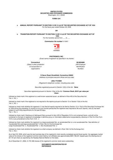 Thumbnail Photronics 10-K Annual Report 