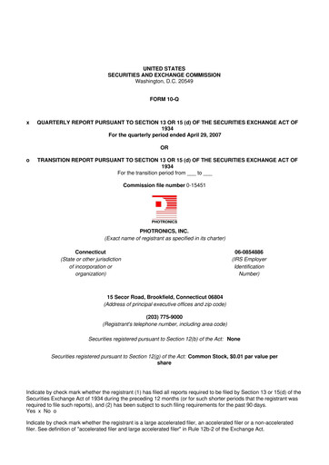 Thumbnail Photronics 10-Q Quarterly Report FY 