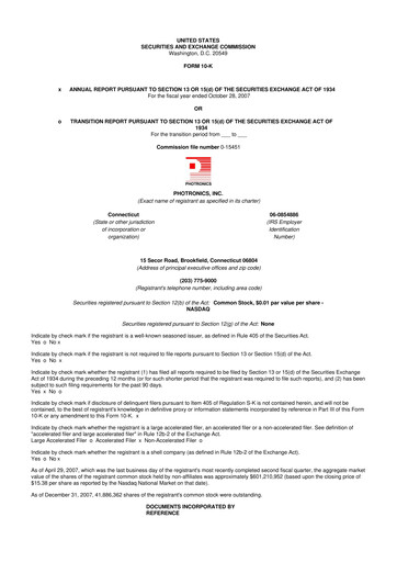 Thumbnail Photronics 10-K Annual Report 