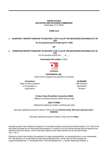 Thumbnail Photronics 10-Q Quarterly Report FY 