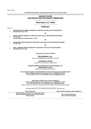 Thumbnail Telefónica 20-F Annual Report 2017