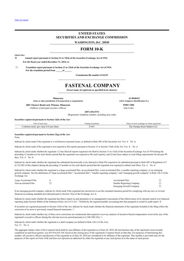 Thumbnail Fastenal 10-K Annual Report 2024