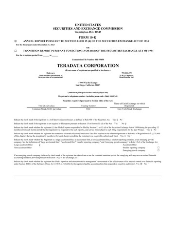 Thumbnail Teradata 10-K Annual Report 2023