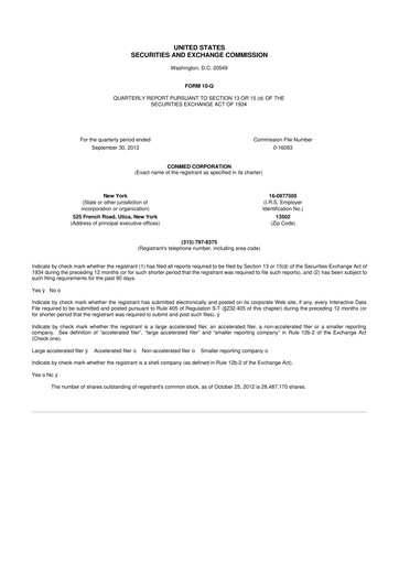 Thumbnail CONMED 10-Q Quarterly Report FY2012 