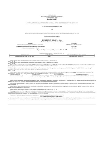 Thumbnail Dentsply Sirona
 10-K Annual Report 2024