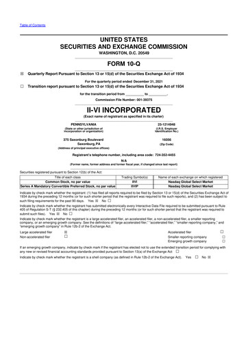 Thumbnail Coherent Corp. 10-Q Quarterly Report FY2022 