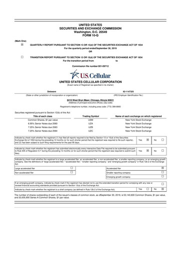 Thumbnail Array Digital Infrastructure 10-Q Quarterly Report FY2019 