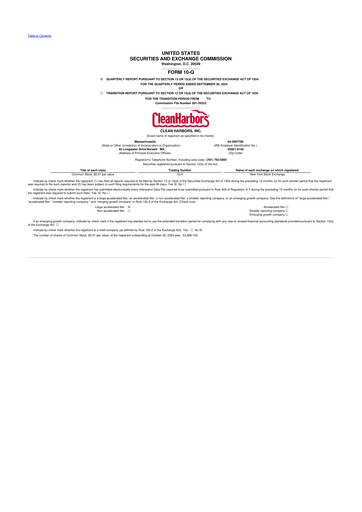 Thumbnail Clean Harbors
 10-Q Quarterly Report FY2024 
