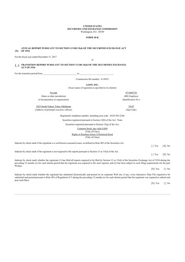 Thumbnail Aaon 10-K Annual Report 2017