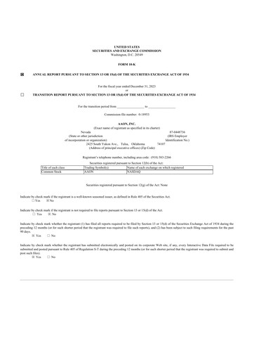 Thumbnail Aaon 10-K Annual Report 2023