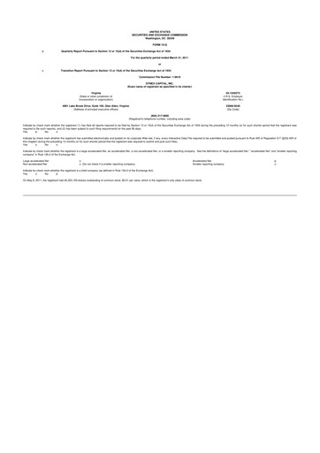 Thumbnail Dynex Capital 10-Q Quarterly Report FY 