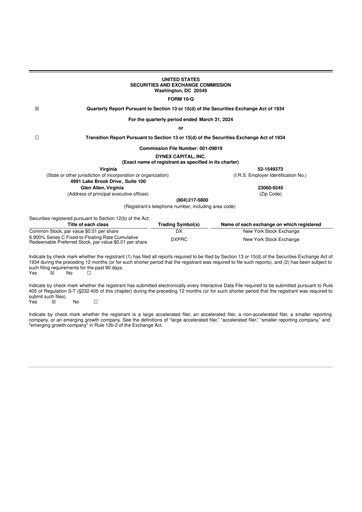 Thumbnail Dynex Capital 10-Q Quarterly Report FY2024 