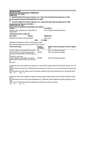 Thumbnail Dynex Capital 10-Q Quarterly Report FY2026 Q3