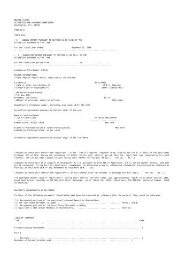 Thumbnail Edison International
 10-K Annual Report 