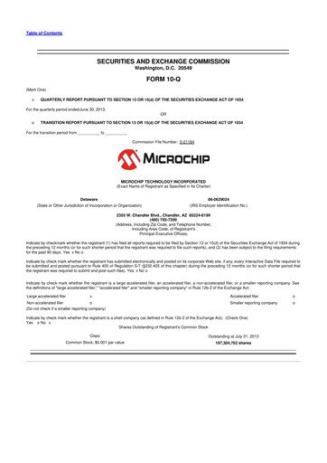 Thumbnail Microchip Technology 10-Q Quarterly Report FY2014 