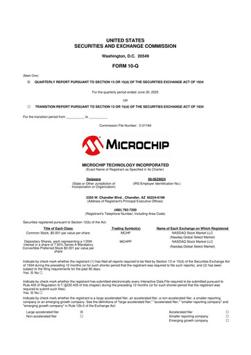 Thumbnail Microchip Technology 10-Q Quarterly Report FY2026 